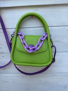 Y2K Brat Green and Purple Crossbody